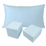 Grwjhum Disposable Pillow Case Covers 100pk Blue