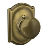 Schlage Plymouth Dummy Knob Camelot Antique Brass