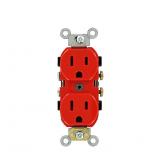 Leviton 5242-R Industrial Duplex Receptacle Red