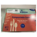 Mixed lot of Repurpose Compostable Cutlery 270ct
