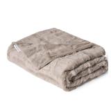 Minky Couture Sorbet Throw Blanket Tranquil Dove