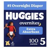 Huggies Overnight Diapers Size 5 2pk 100ct