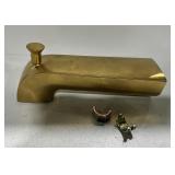 Vintage Brass Bathtub Spout With Diverter