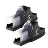 Owltra Tst-217 Tunnel Snap Mouse Trap 2 Pack Black