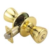 Design House Tulip Keyed Entry Knob Polished Brass
