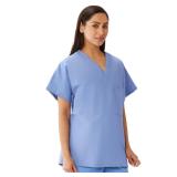 Medline 4x-Large Ceil Blue Unisex Scrub Top