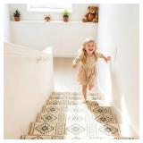 Yaox 15-Pack Moroccan Beige Stair Treads 8x30 In