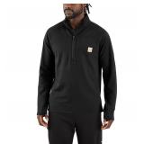 Carhartt Force Mock Neck Half-Zip Black 2XL Tall