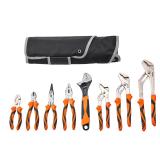 Vevor 8-Piece Pliers Bundle Set with Tool Roll