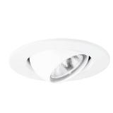 HALO 4 White Eyeball Recessed Light Trim New