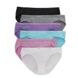 Hanes Womens Cotton Bikini 6 Pack Size 8 Assorted