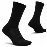 Feetures High Performance Cushion Crew Black Large