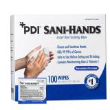 Pdi D43600 Sani-Hands Sanitizing Wipes 5x8 100pk