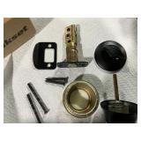 Kwikset Deadbolt Lock Matte Black Round