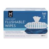 Flushable Wipes Fresh Scent 60ct 9pk