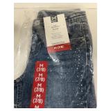 Girls Skinny Jeans Blue Size M 78 Rhinestone New
