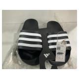 Adidas Adilette Aqua Slides Black White Size 11