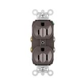 Pass  Seymour 15A Tamper-Resistant Outlet Brown