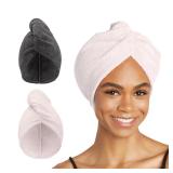Turbie Twist Microfiber Hair Towel 2-Pack Large