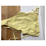 Shade and Shore Yellow Textured Bikini Bottom