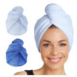 Turbie Twist 2-Pack Microfiber Hair Towel Large