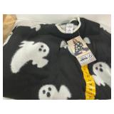 Womens Ghost Halloween Sweater Black White Size M