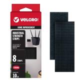 Velcro Heavy Duty Fasteners 4x2 Inch Black 8 Sets