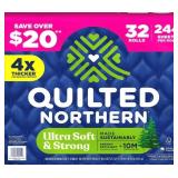 Quilted Northern Bathroom Tissue 32 Rolls White