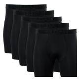 Gildan Performance Boxer Briefs 5-Pack Black Large