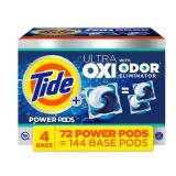 Tide Power Pods Ultra Oxi Laundry Detergent 72ct