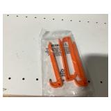 Orange Plastic Tent Stakes 4ct Set