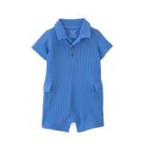 Carters 12M Blue Polo Romper