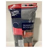 Reebok Womens Seamless Boyshorts XL 5pk