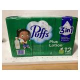 Puffs Plus Lotion Facial Tissues 12 Pack 72ct