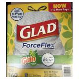 Glad 13 Gallon ForceFlex Trash Bags 160ct White