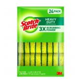 Scotch-Brite Heavy Duty Scrub Sponges 24ct Yellow