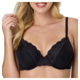 Maidenform Comfort Devotion T-Shirt Bra 40B Black