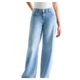 Aeropostale Womens Wide Leg Low Rise Jeans