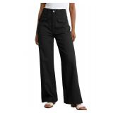 Dokotoo Size 8 Black Baggy Wide Leg Cargo Pants