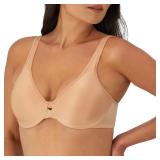 Bali Minimizer Bra 34C Champagne Keyhole Plunge