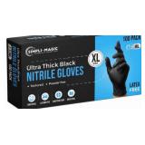 Simpli-Magic Black Nitrile Gloves 100ct