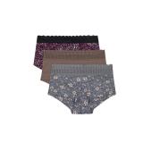 Maidenform Boy Shorts 3-Pack Medium Sparrow Brown