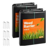 Vevor 4x100ft Weed Barrier Fabric Black