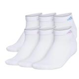 Adidas Womens Athletic Ankle Socks 6-Pack Medium
