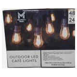 48ft LED Outdoor Cafe String Lights