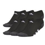 Adidas Youth No Show Socks Medium BlackGreyWhite