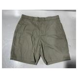Mens Khaki Cotton Blend Casual Shorts Size 36
