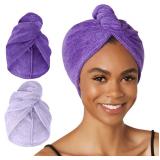 Turbie Twist 2-Pack Microfiber Hair Towel Large