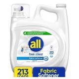 All Free Clear Liquid Fabric Softener 213 Loads