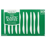 Heavyweight Plastic Knives 600ct